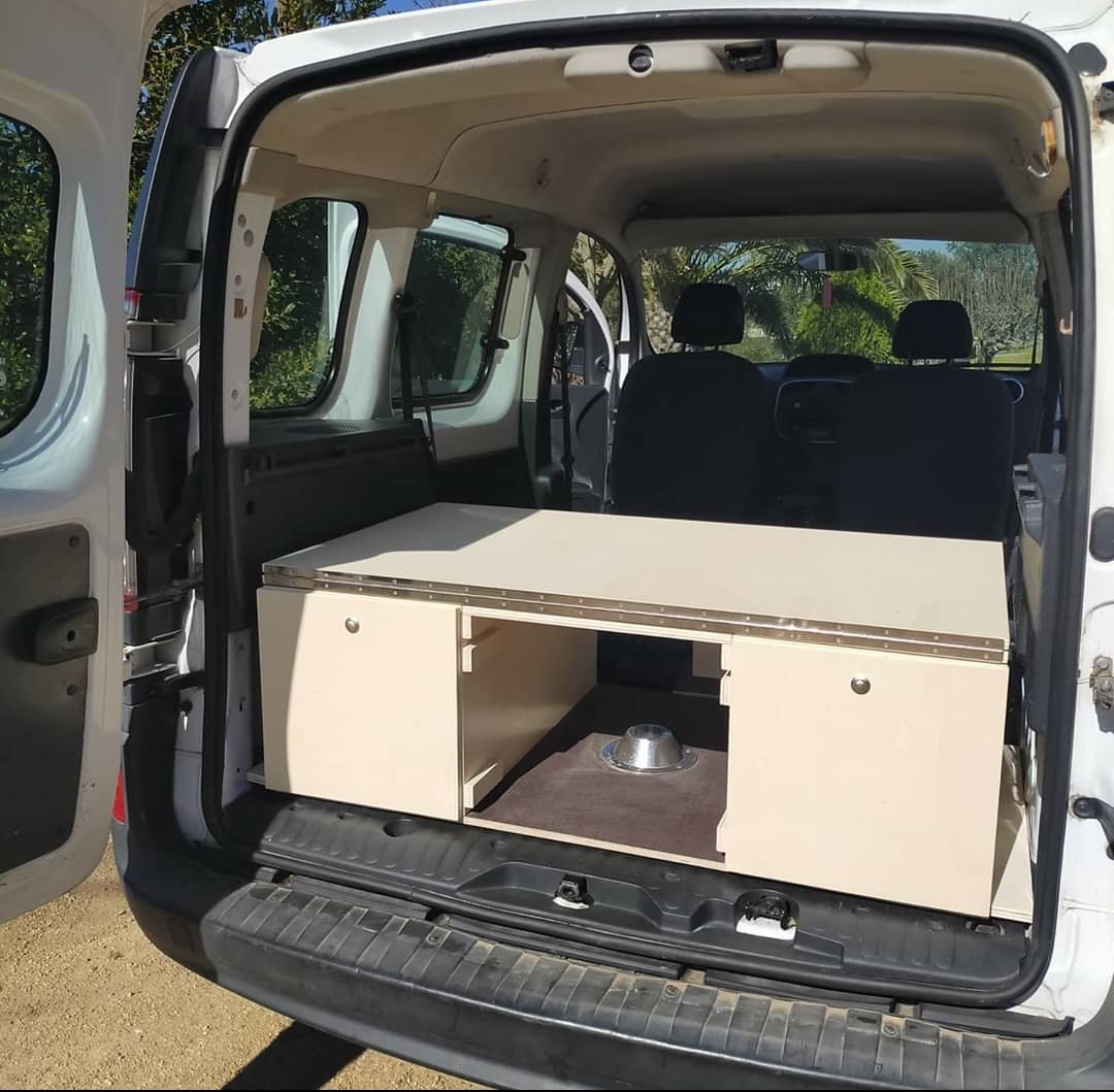 Portable micro camper conversion, example 8