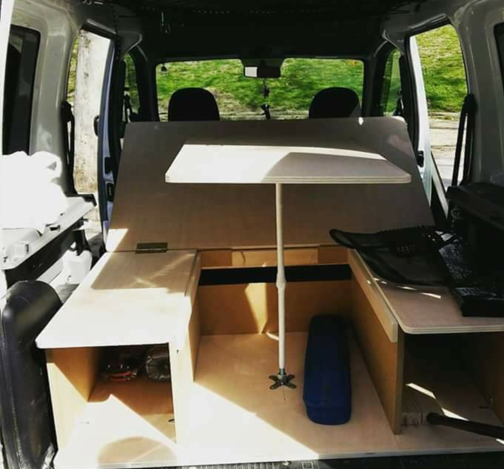 Portable micro camper conversion, example 9