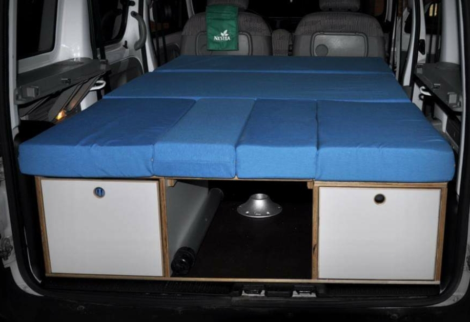Portable micro camper conversion, example 6